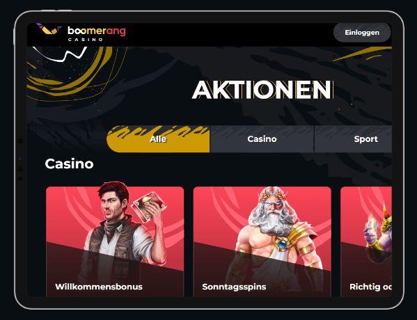 Boomerang Casino Mobil